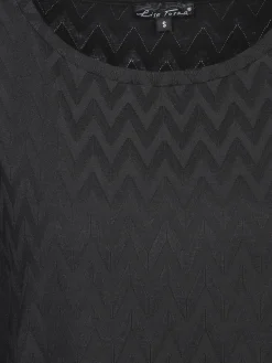 Damen Lisa Tossa Damen Jacquard Shirt mit 3/4 Arm