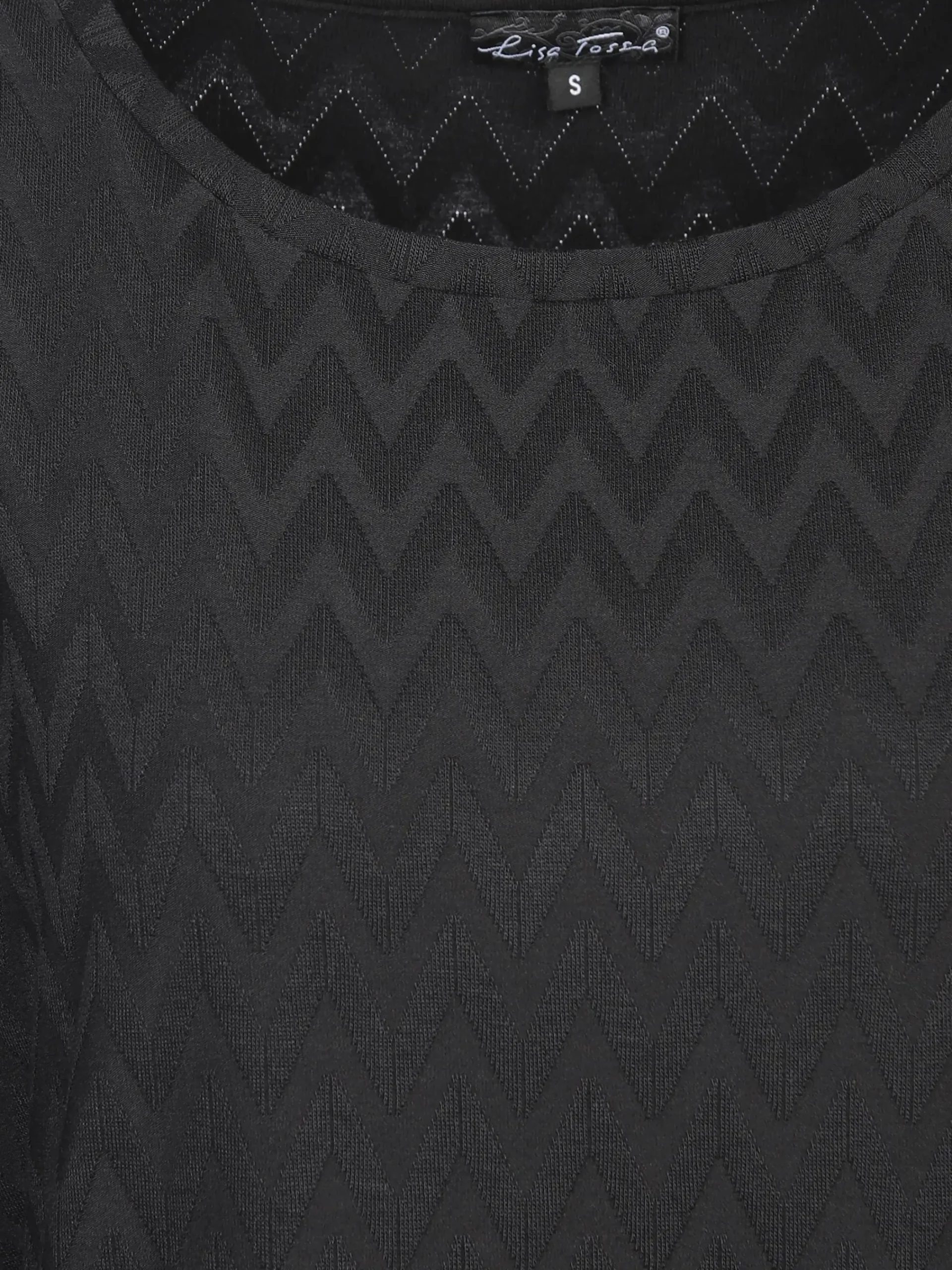 Damen Lisa Tossa Damen Jacquard Shirt mit 3/4 Arm