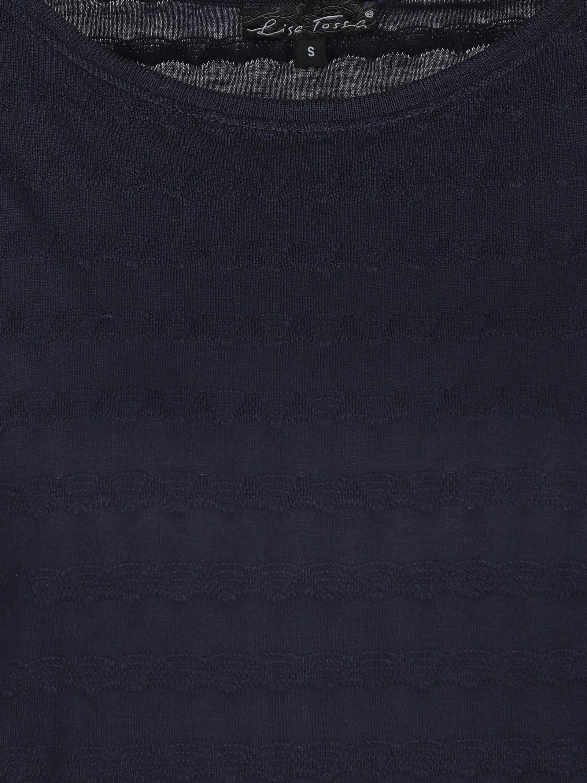 Damen Lisa Tossa Damen Jacquard Shirt mit kurzem Arm