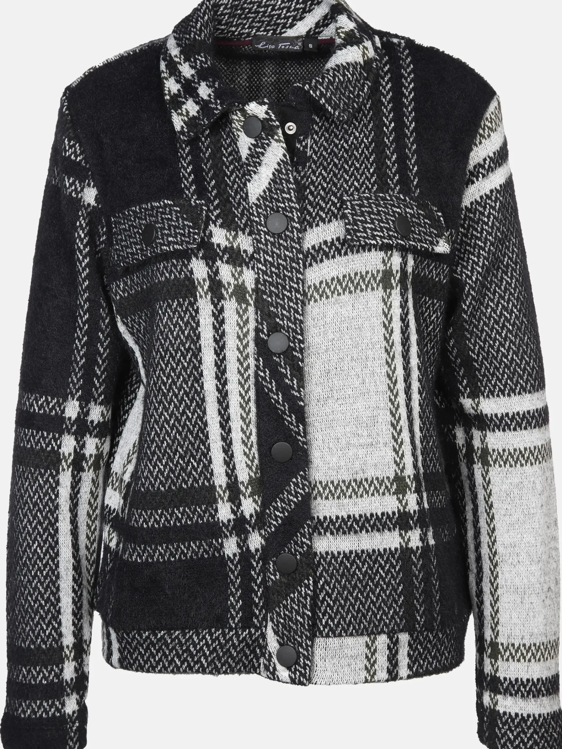 Damen Lisa Tossa Damen Jaquard-Cardigan mit Knöpfen