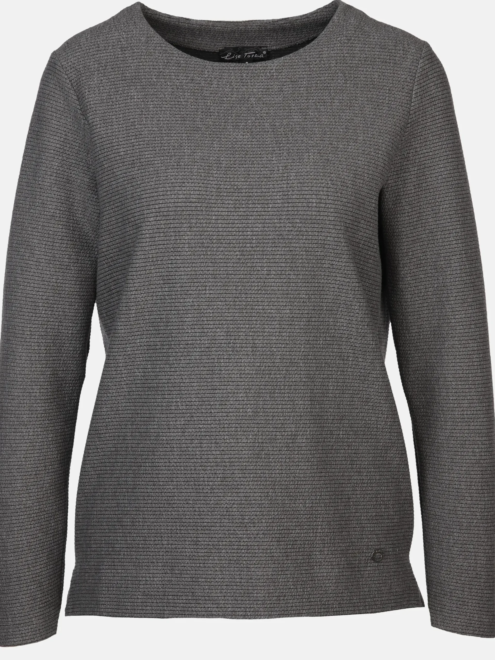 Damen Lisa Tossa Damen Jaquard-Shirt mit Ripp-Struktur