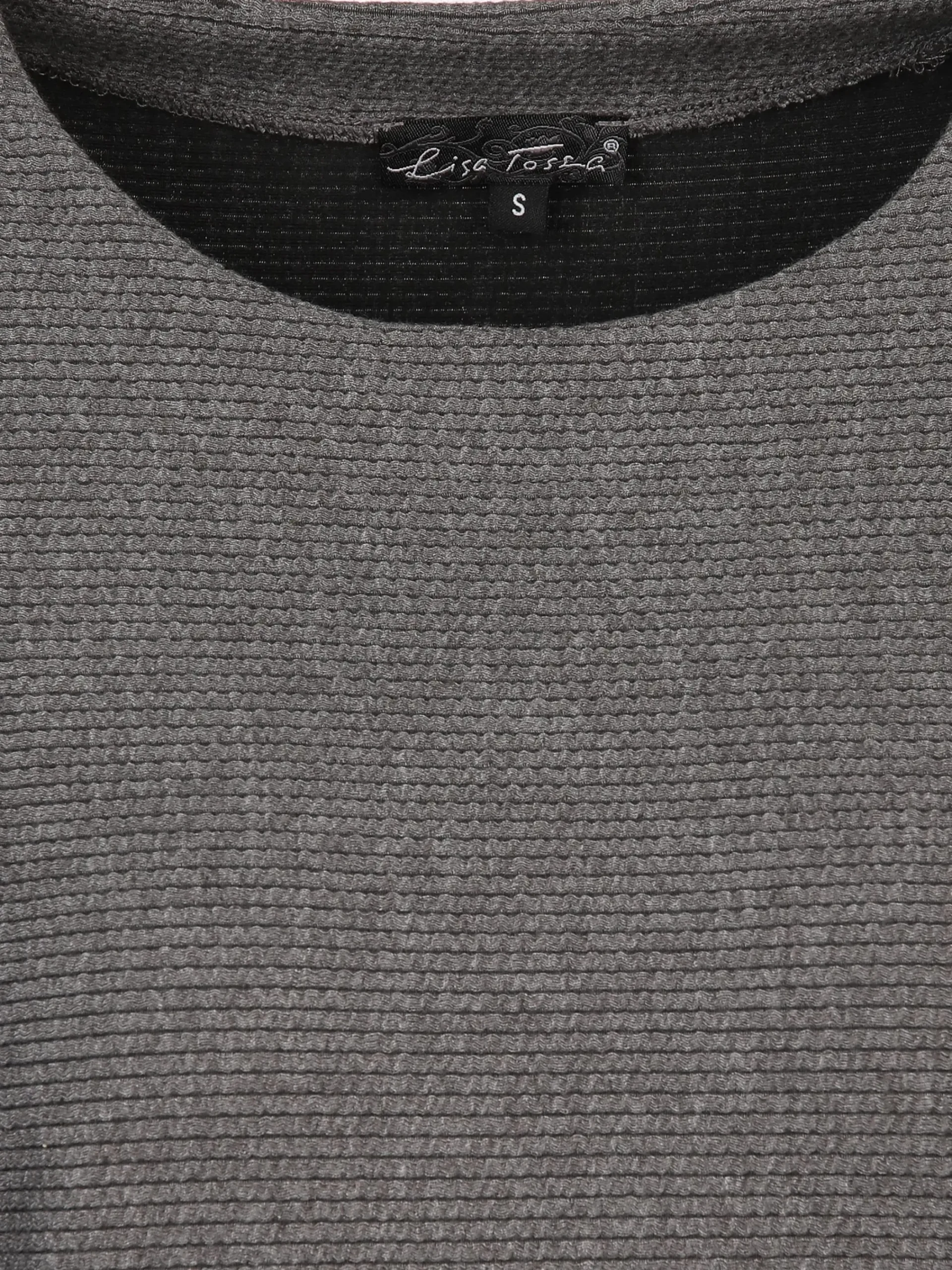 Damen Lisa Tossa Damen Jaquard-Shirt mit Ripp-Struktur