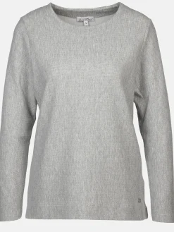 Damen Lisa Tossa Damen Jaquard-Shirt mit Ripp-Struktur