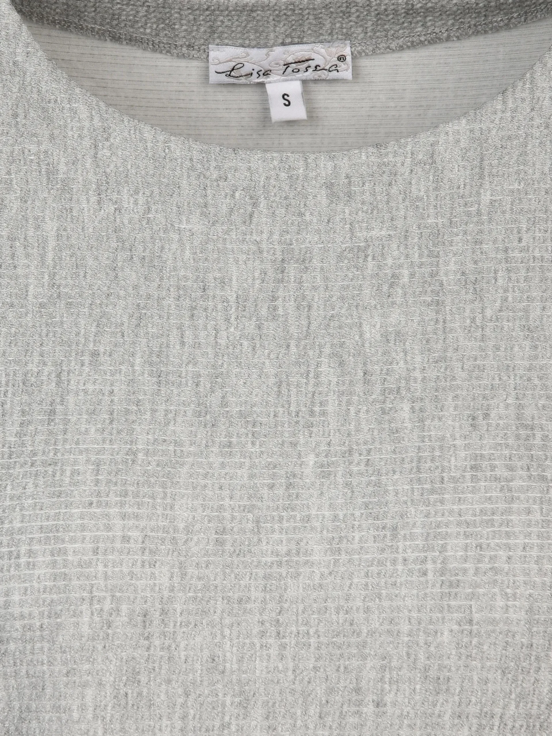 Damen Lisa Tossa Damen Jaquard-Shirt mit Ripp-Struktur