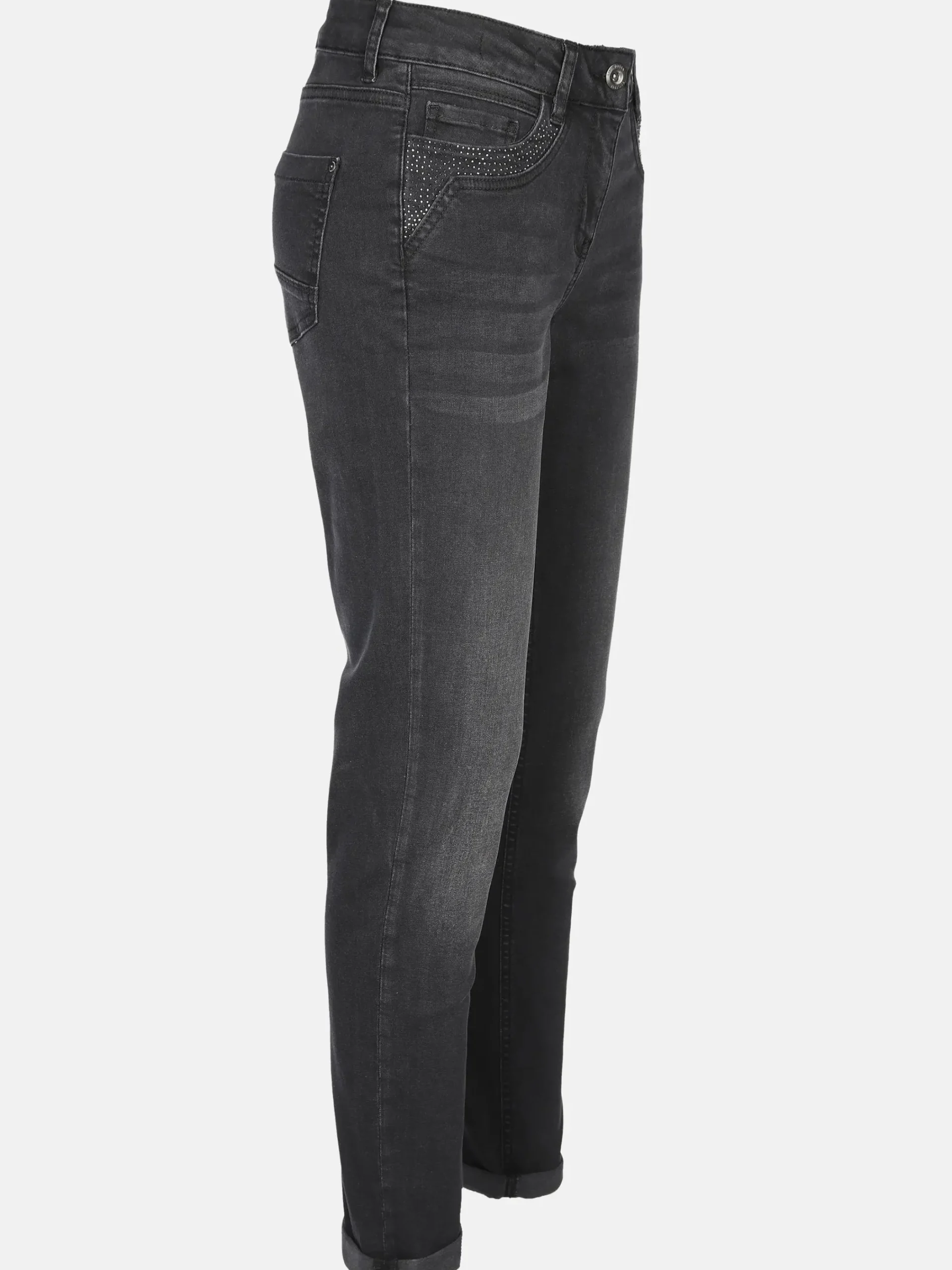 Damen Lisa Tossa Damen Jeans Slim Fit "Hanna" mit Ziersteinen