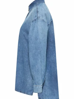 Damen Mustang Damen Jeansbluse 