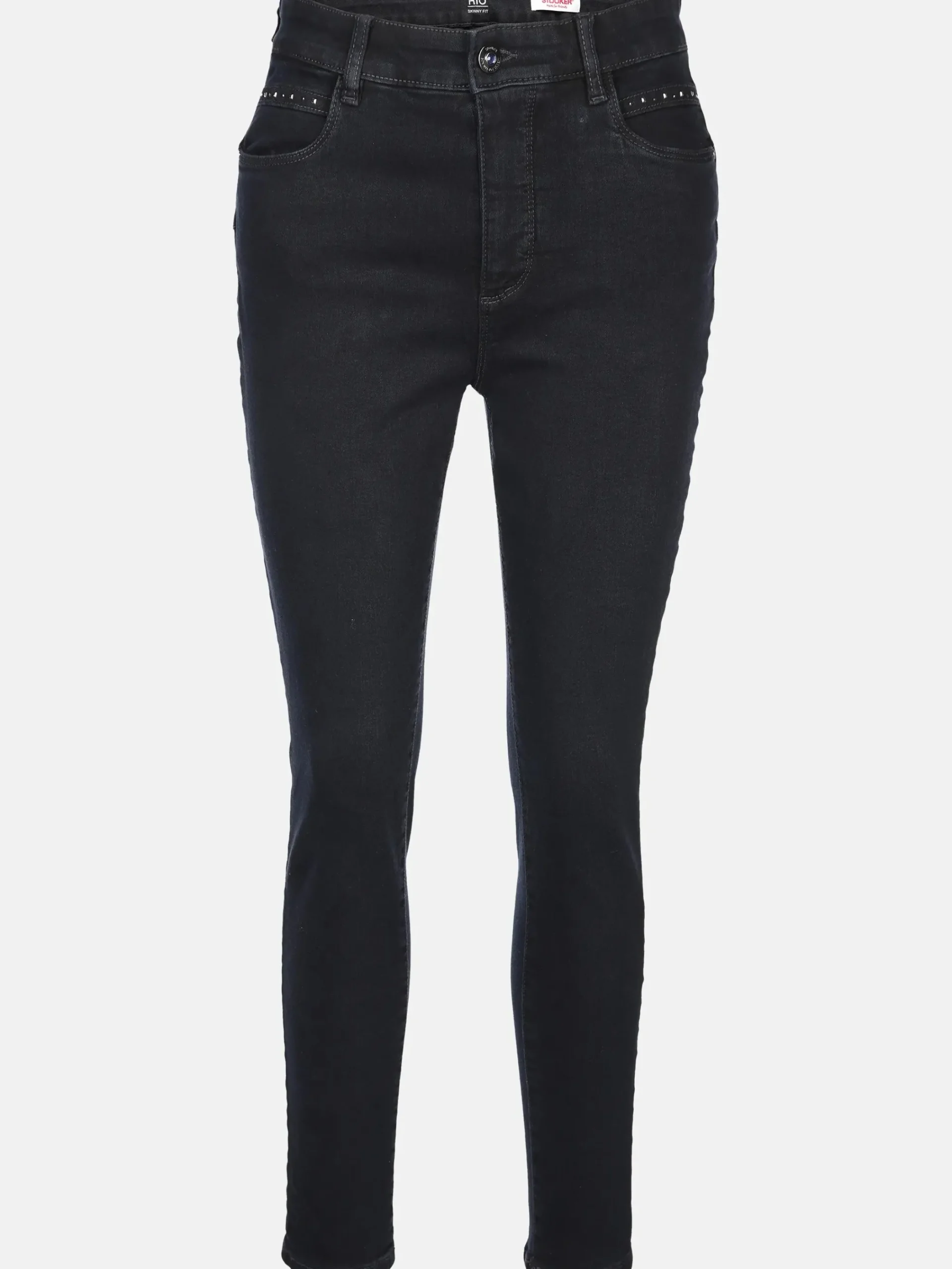 Damen Stooker DOB Damen Jeanshose mit Strasssteinchen