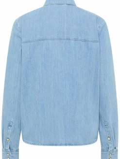 Damen Mustang Damen Jeansshirt "Sedana" mit aufgesetzten Brusttaschen