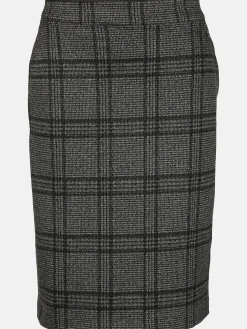 Damen Lisa Tossa Damen Jerseyrock im Karodessin