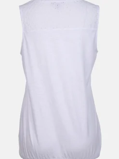 Damen Sure Damen Jerseytop mit Spitzenpasse