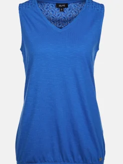 Damen Sure Damen Jerseytop mit Spitzenpasse