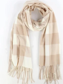 Damen Sure Damen Karoschal mit Fransen