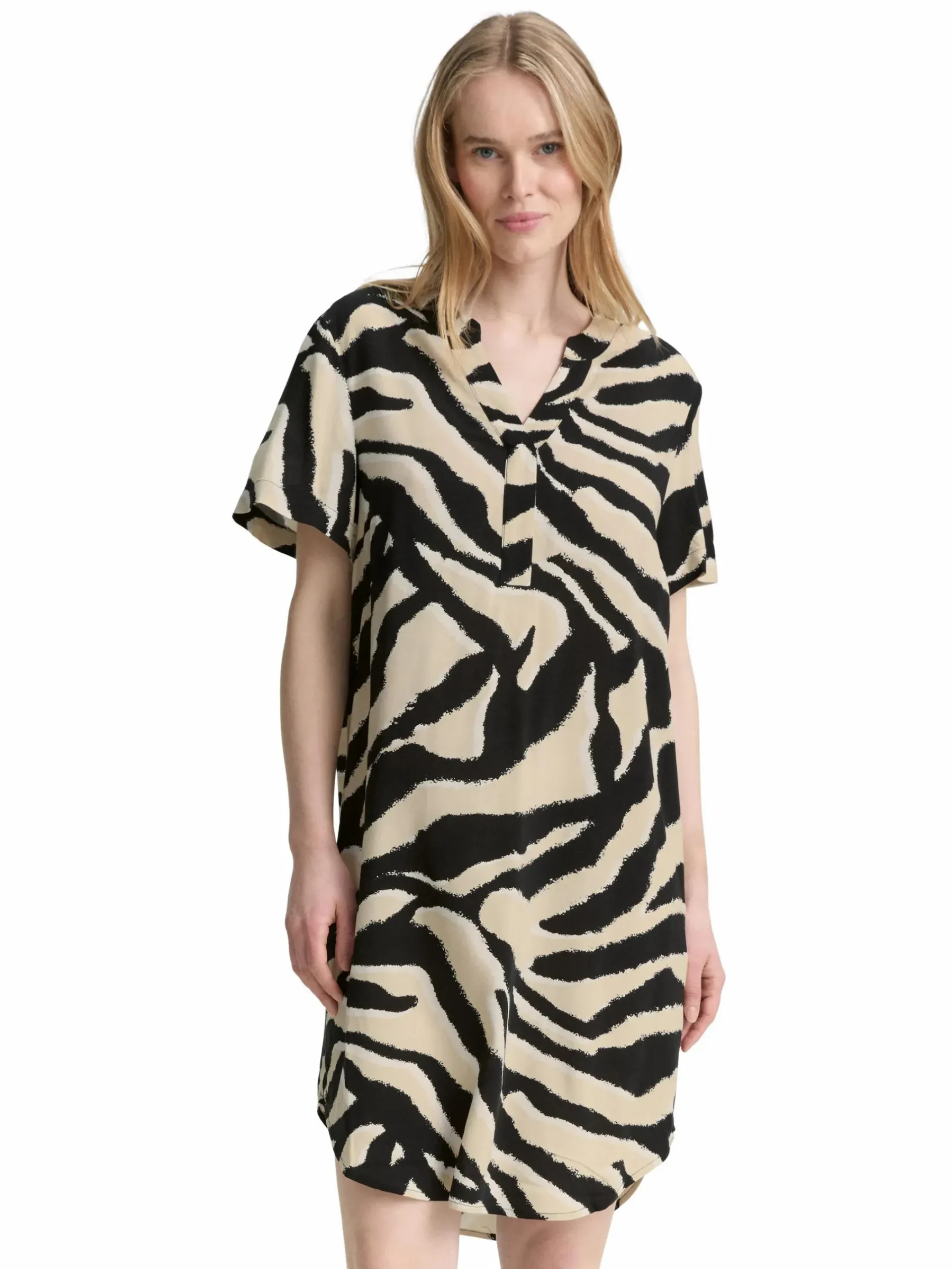 Damen Tom Tailor Damen Kleid im Animalprint