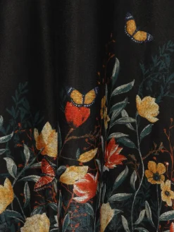 Damen Apricot Damen Kleid in schwingender Form