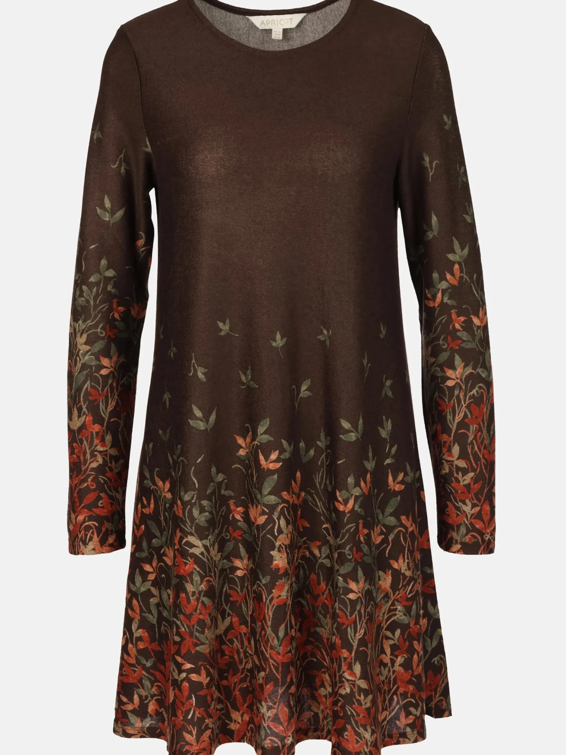 Damen Apricot Damen Kleid mit floralem Print