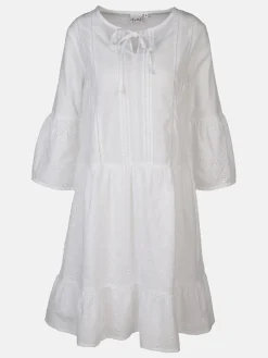 Damen Lisa Tossa Damen Kleid mit Lochspitze