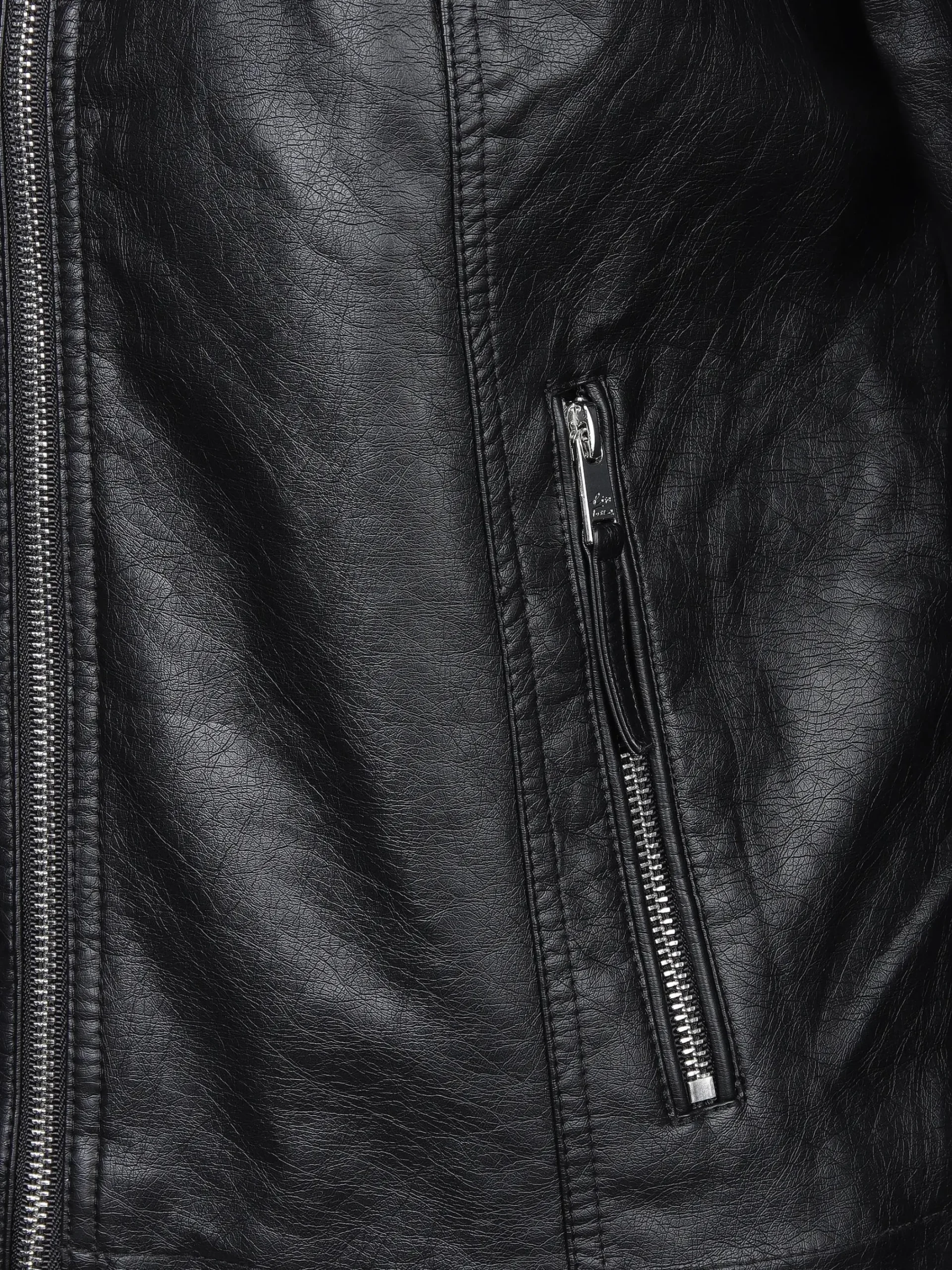 Damen Lisa Tossa Damen Kunstlederjacke mit Stehkragen