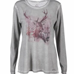 Damen Birkhahn Mode und Tracht Damen Langarm Shirt