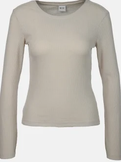 Damen IX-O Damen Langarmshirt in Ripp-Optik