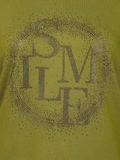 Damen Lisa Tossa Damen Langarmshirt mit Glitzernieten