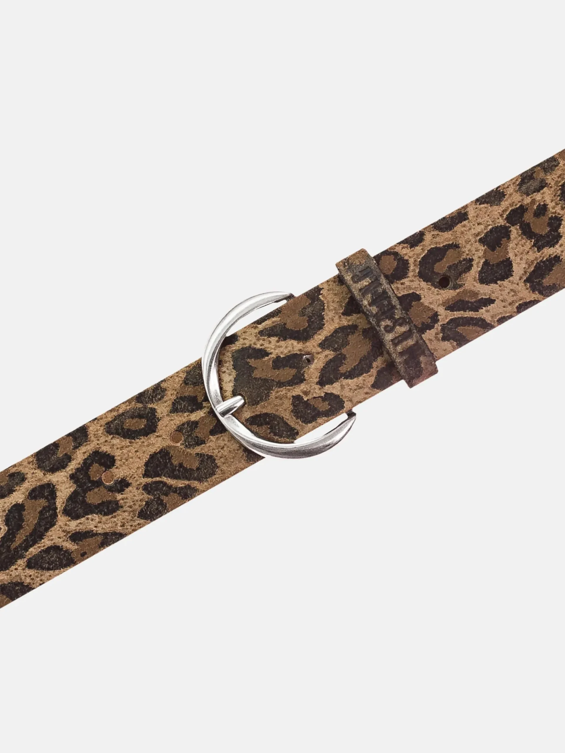 Damen Mustang Damen Ledergürtel im Leoprint 40 mm breit