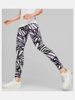 Damen Puma Damen Leggings in buntem Print