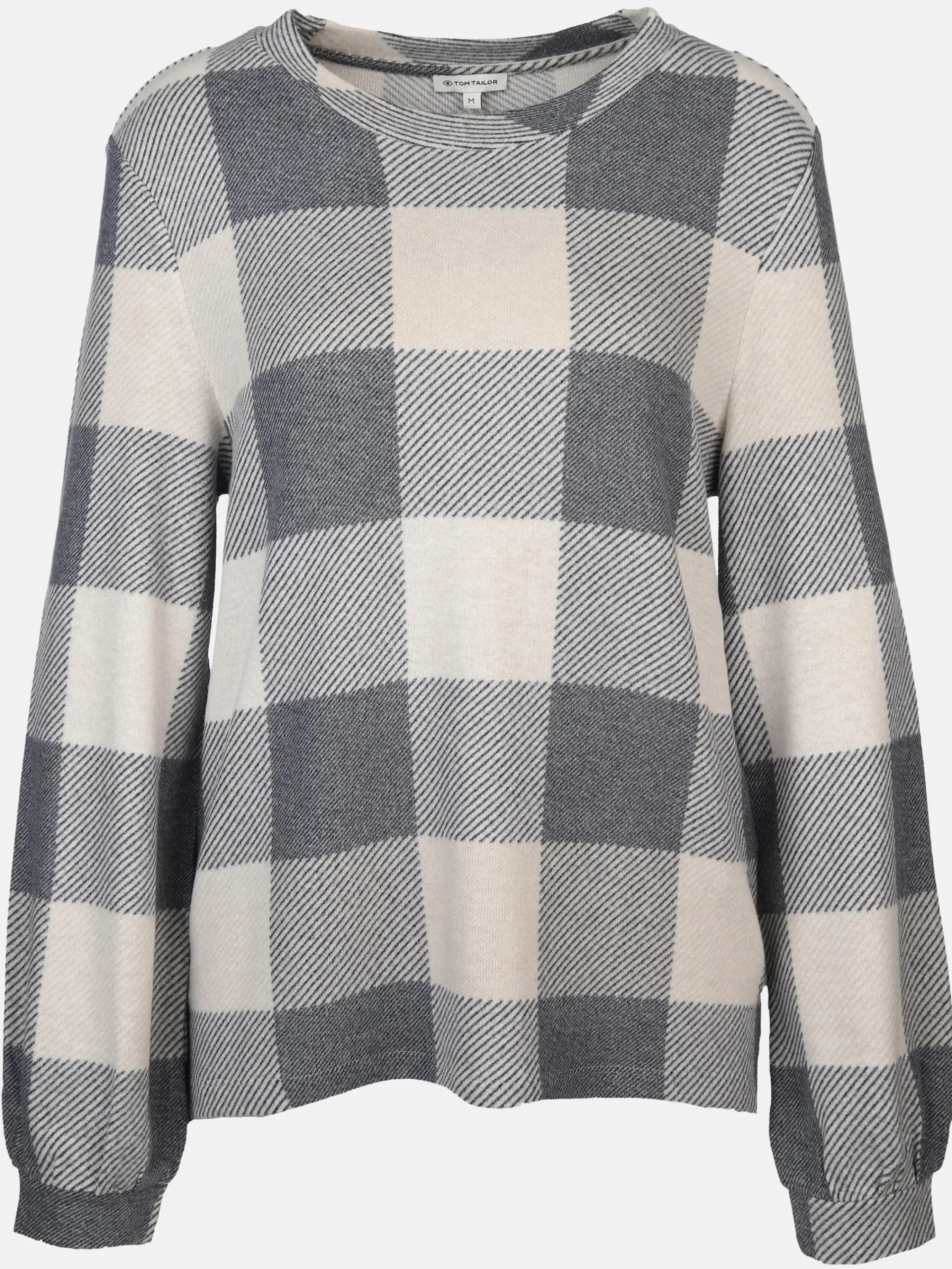 Damen Tom Tailor Damen Leichtpullover im Karodessin