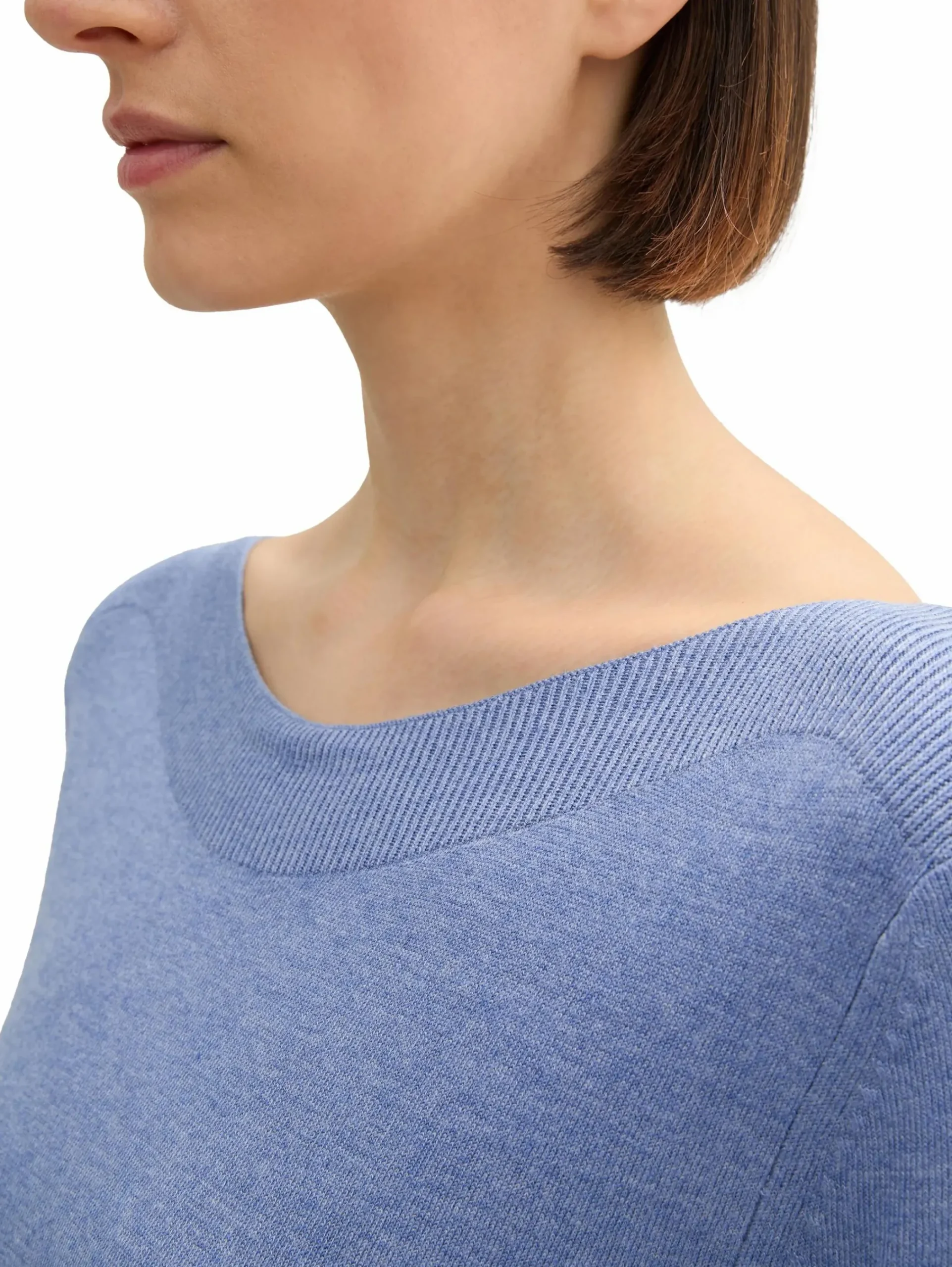 Damen Tom Tailor Damen Leichtpullover mit weitem Ausschnitt