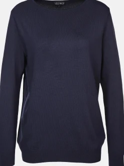 Damen Lisa Tossa Damen Leichtpullover mit rundem Ausschnitt