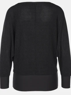 Damen Sure Damen Lurexshirt mit Fledermausärmeln