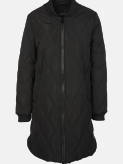 Damen Lisa Tossa Damen Mantel mit Rautensteppung