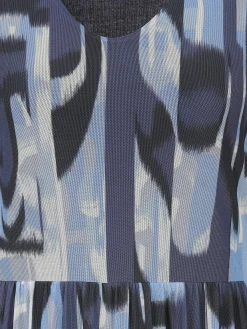 Damen Lisa Tossa Damen Meshkleid mit Alloverprint