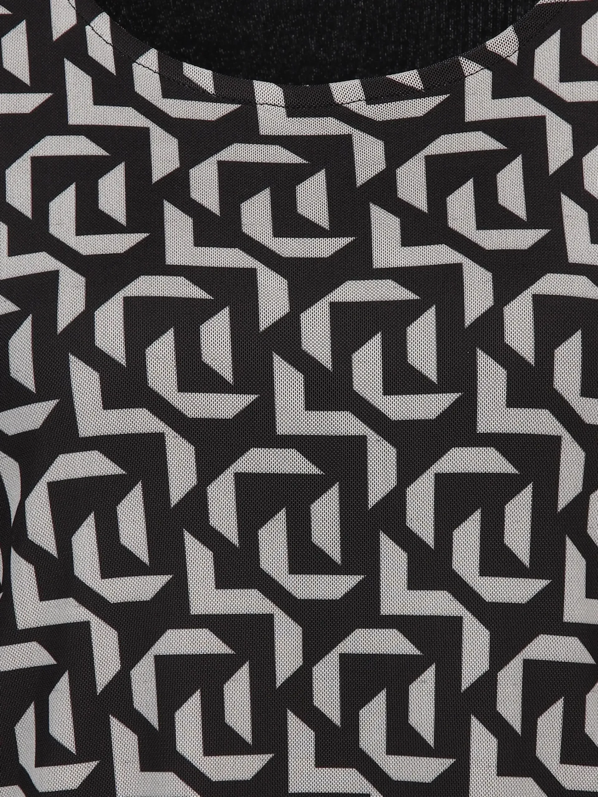 Damen Lisa Tossa Damen Meshshirt mit Alloverprint