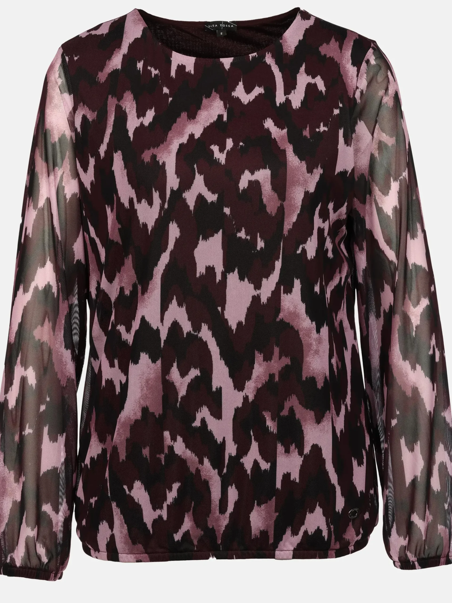 Damen Lisa Tossa Damen Meshshirt mit Print
