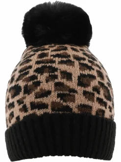 Damen Sure Damen Mütze im Leo Look