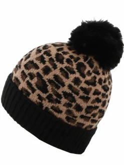 Damen Sure Damen Mütze im Leo Look