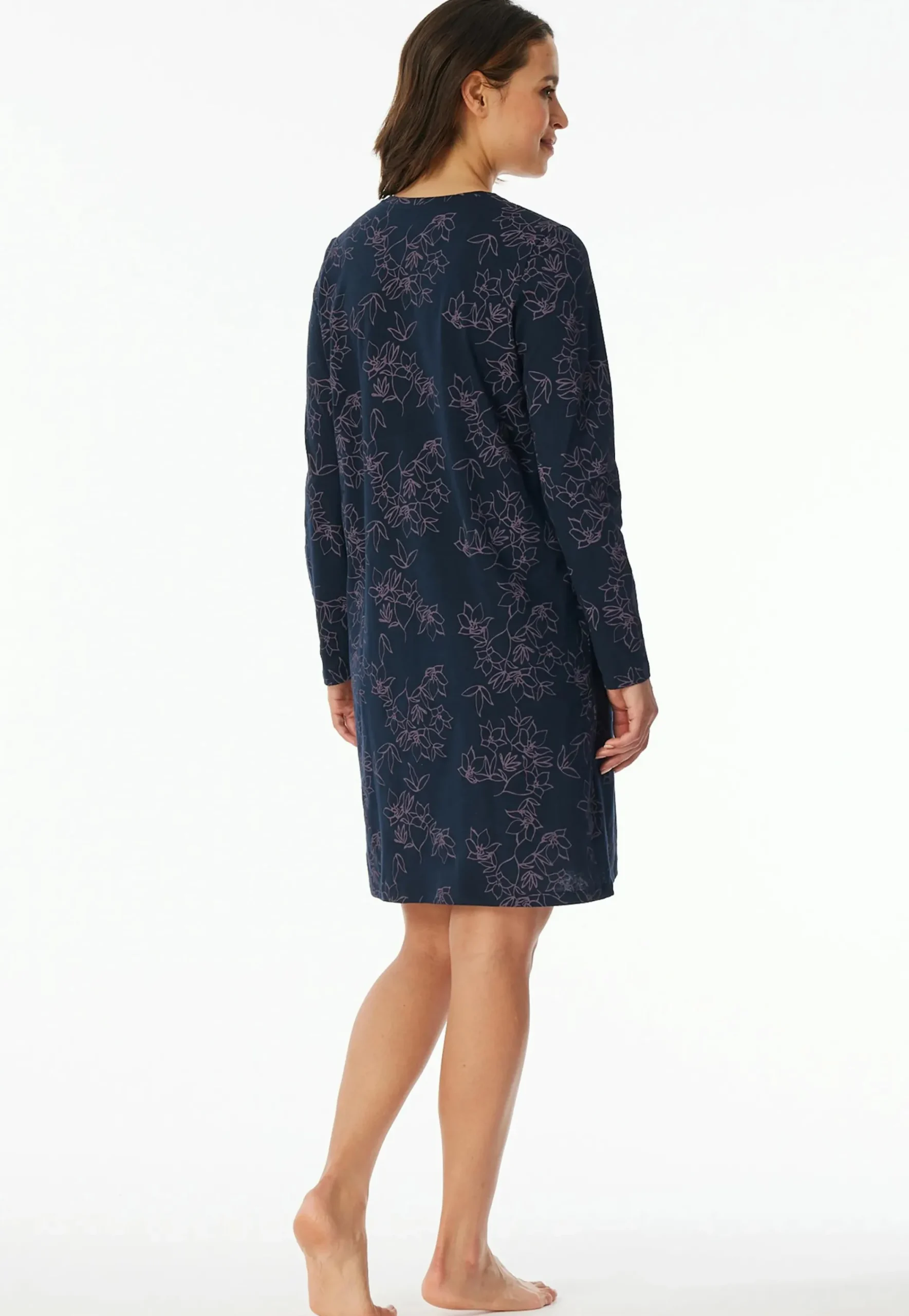 Damen UNCOVER by Schiesser Damen Nachthemd mit Muster