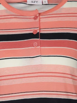 Damen Sure Damen Nachthemd mit Streifen