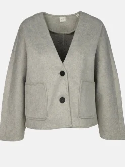 Damen IX-O Damen Oversized Jacke in Wolloptik