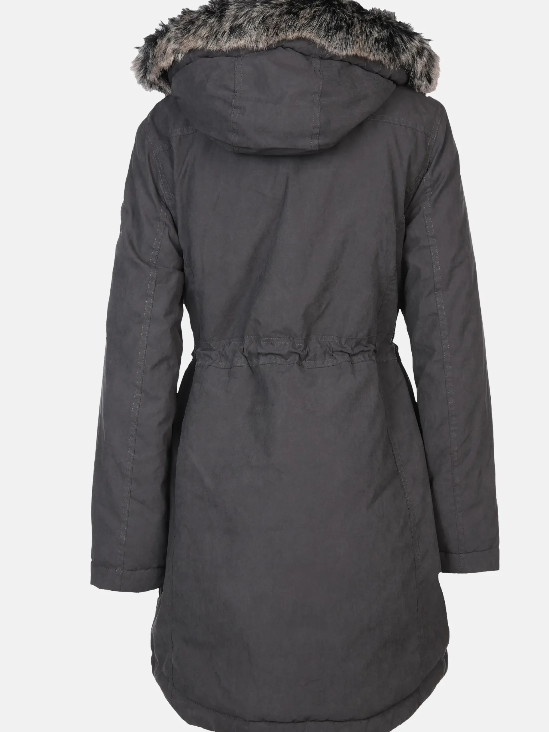Damen Sure Damen Parka mit Kunstfellbesatz
