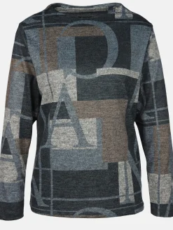 Damen Sure Damen Print Flauschshirt