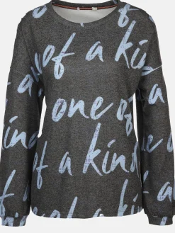 Damen Sure Damen Print Flauschshirt