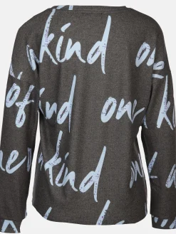 Damen Sure Damen Print Flauschshirt