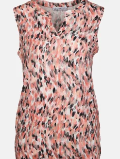 Damen Lisa Tossa Damen Print Top mit Gummibund
