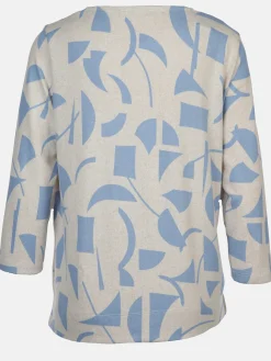 Damen Sure Damen Printshirt in Strickoptik mit 3/4 Arm