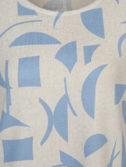 Damen Sure Damen Printshirt in Strickoptik mit 3/4 Arm