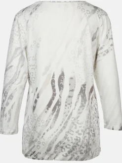 Damen Lisa Tossa Damen Printshirt mit Glitzersteinchen