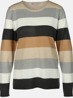 Damen Sure Damen Pullover "Cashmere Like" mit breiten Frabstreifen