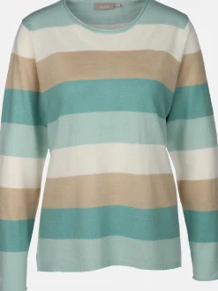 Damen Sure Damen Pullover "Cashmere Like" mit breiten Frabstreifen