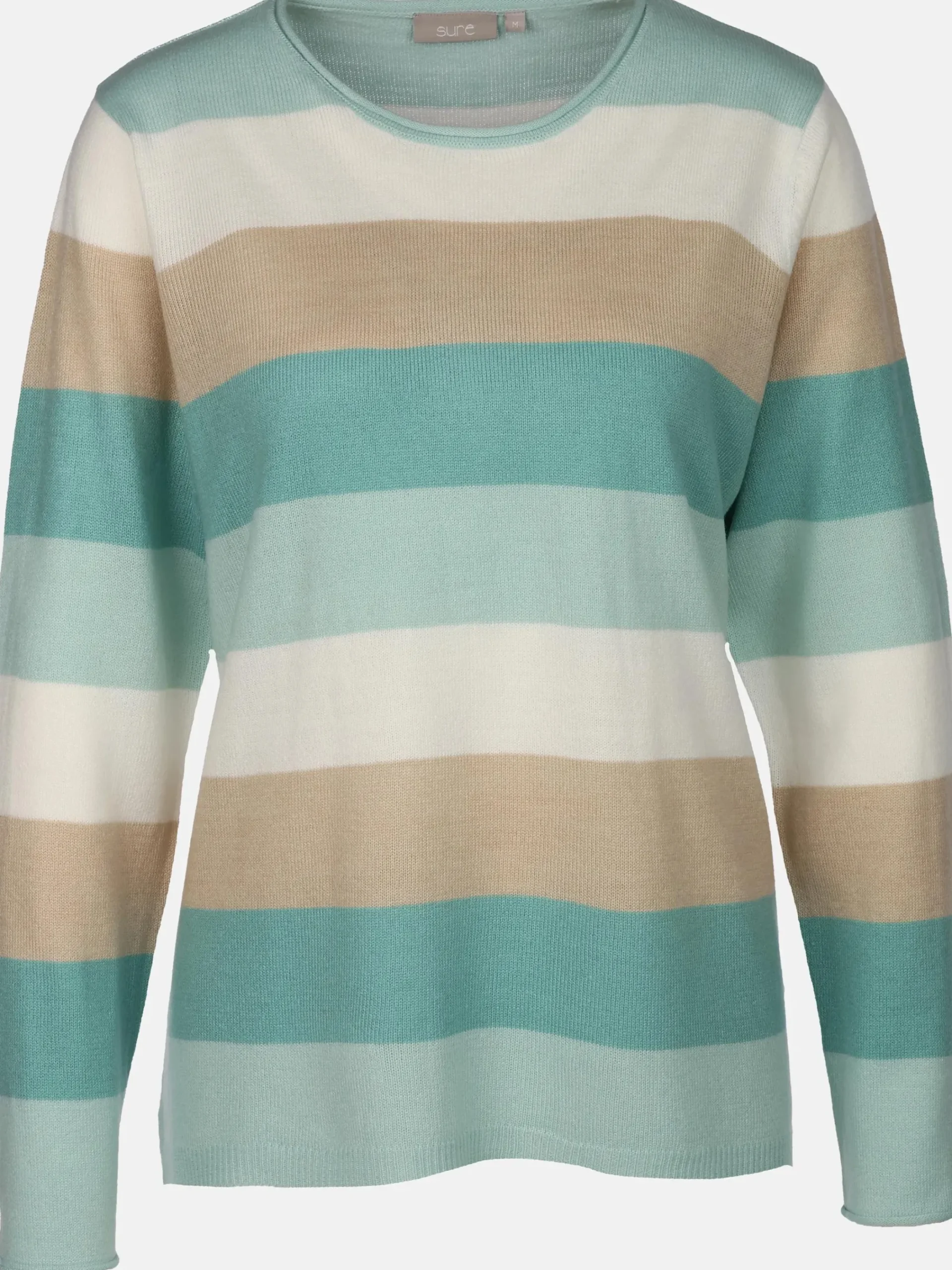 Damen Sure Damen Pullover "Cashmere Like" mit breiten Frabstreifen